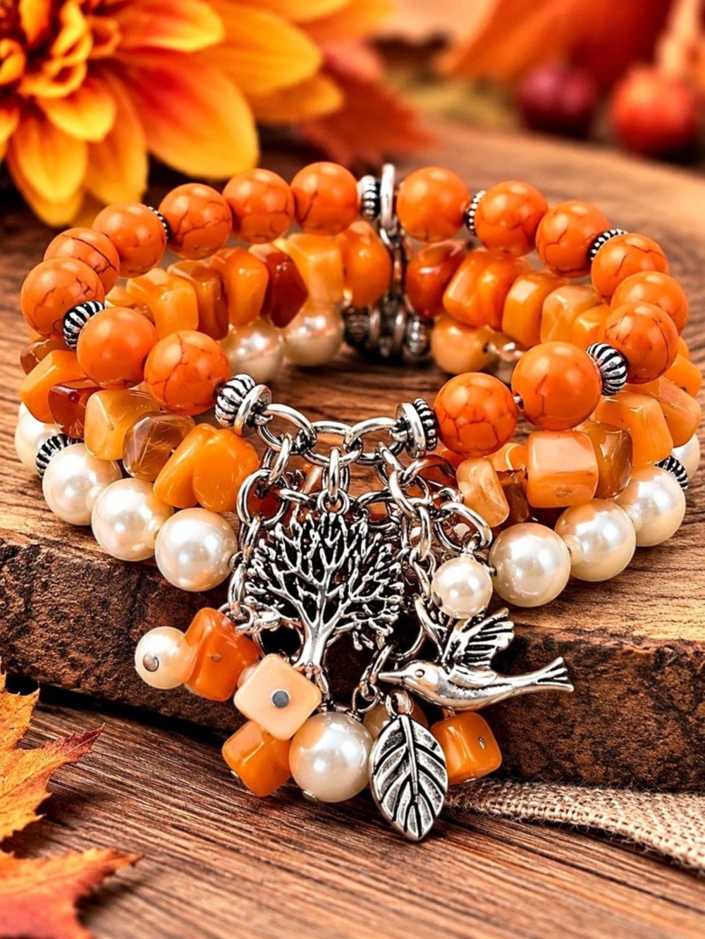 Paparazzi Nature Nurturer - Orange Bracelet Stack
